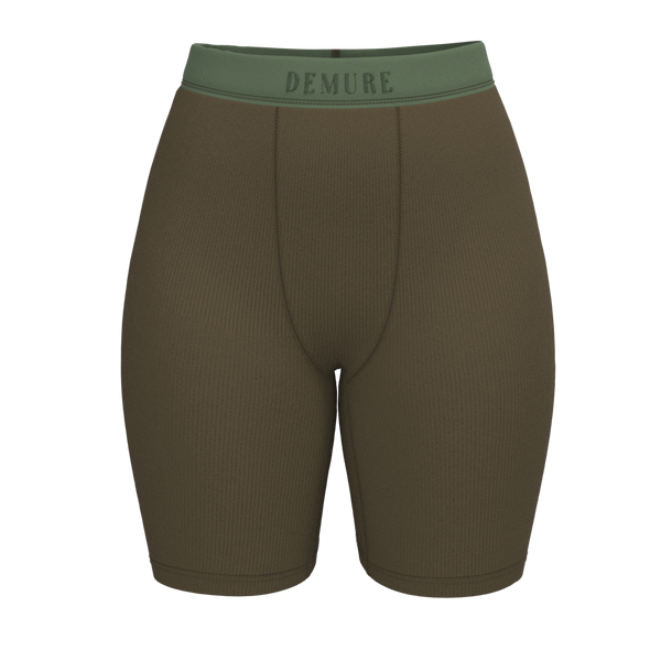 Ribbed Biker Shorts
