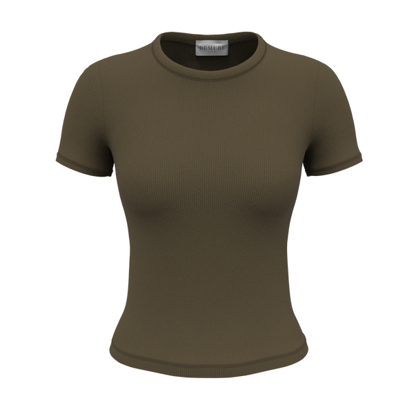 Ribbed Short Sleeve