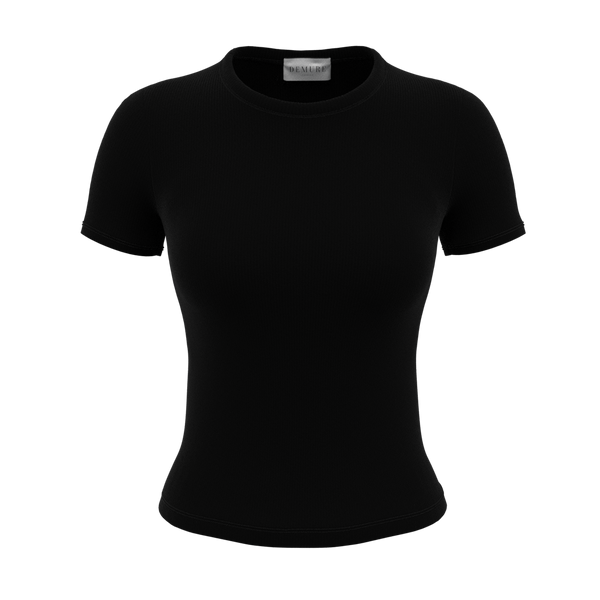 Ribbed Short Sleeve